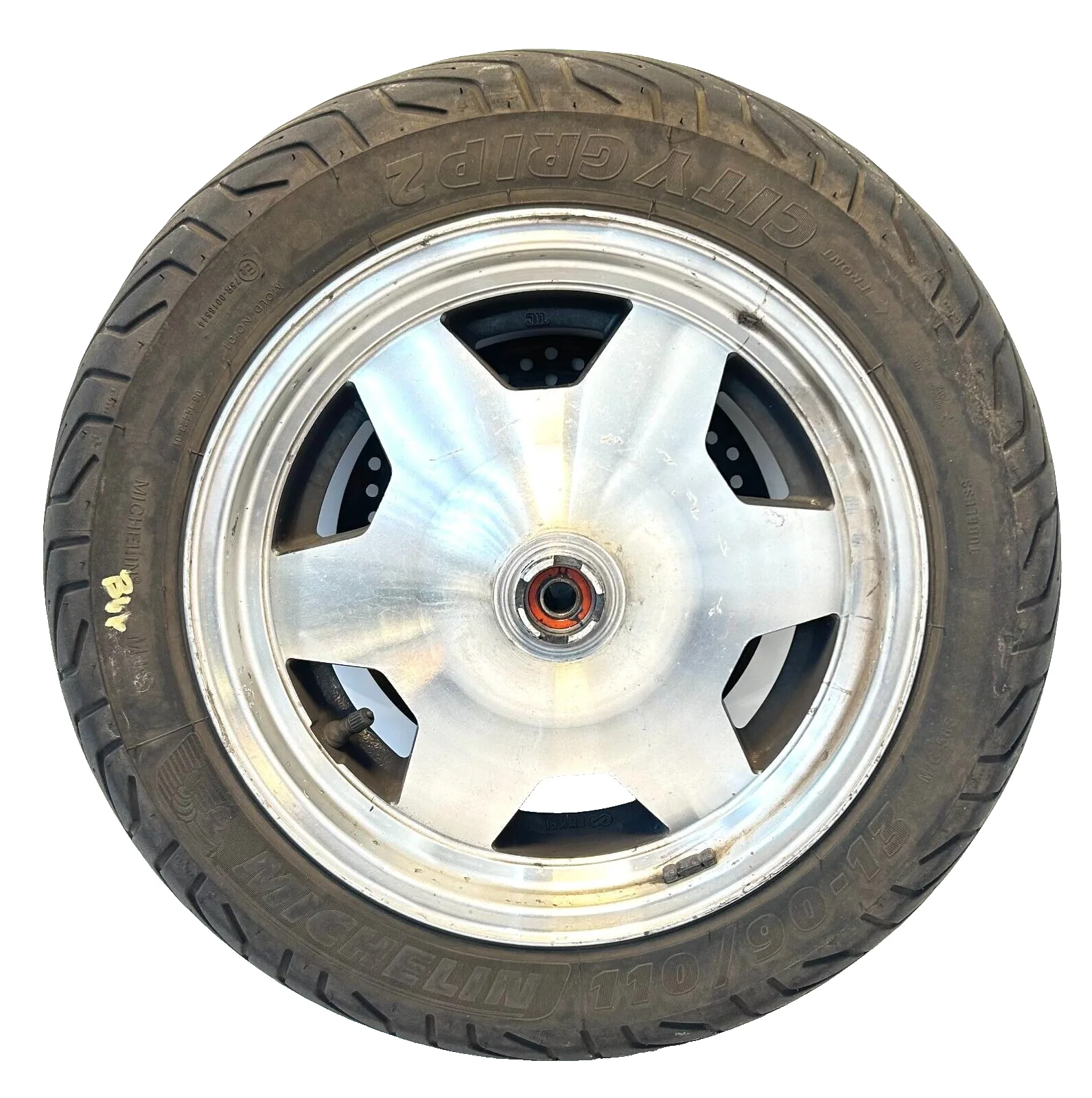 Ruota Anteriore Suzuki Burgman 400 (1999-2002)(K415) Cerchio+Gomma 110/90 R13
