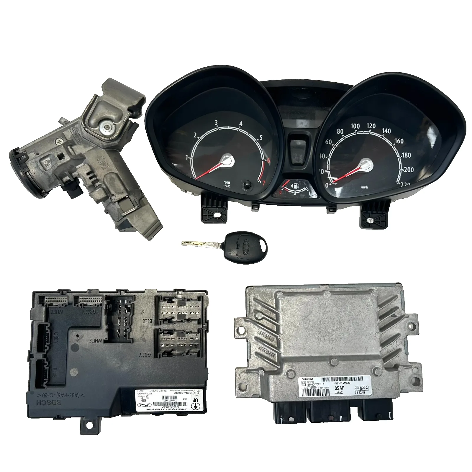 Kit Chiave Ford Fiesta 6 Serie 1.2 Benzina (2008-2013) 8V21-12A650-SF