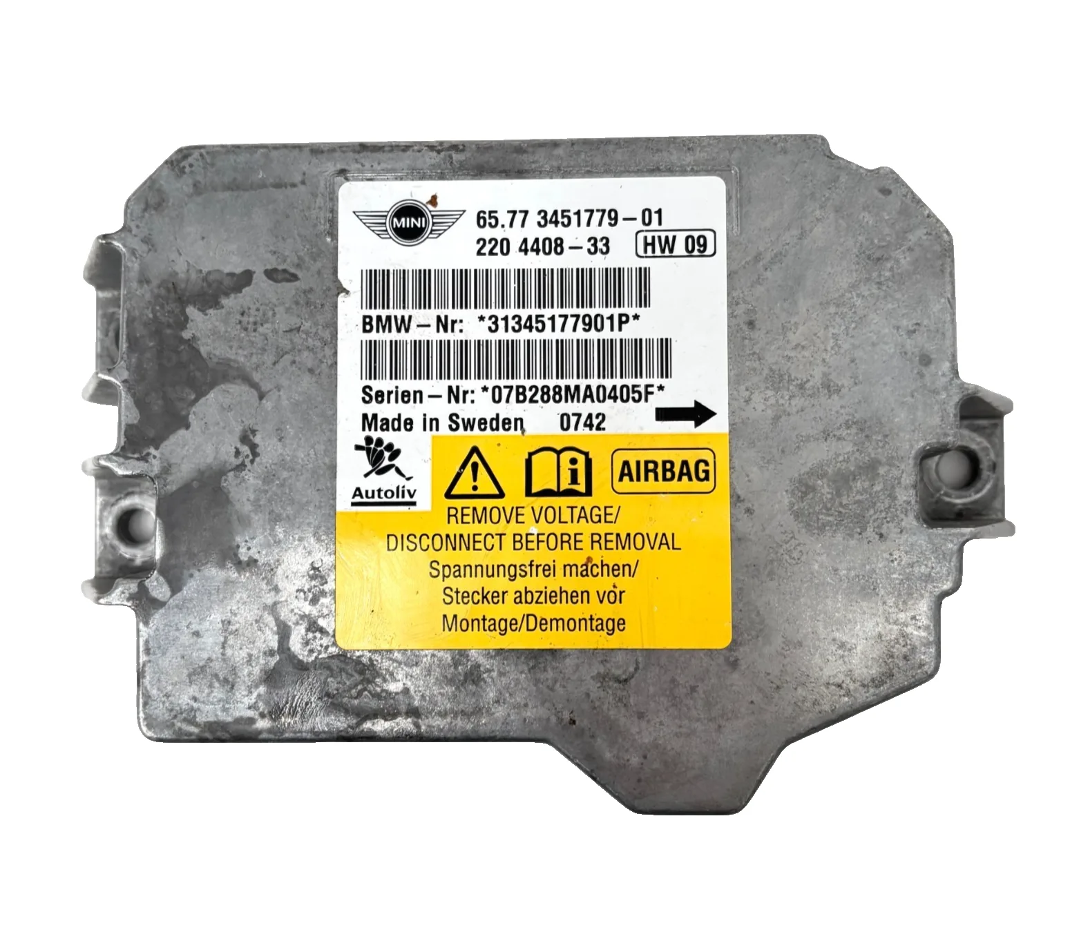 Centralina Airbag Mini Cooper 1.6 Diesel (R56)(2007-2013) 65.77 3451779-01
